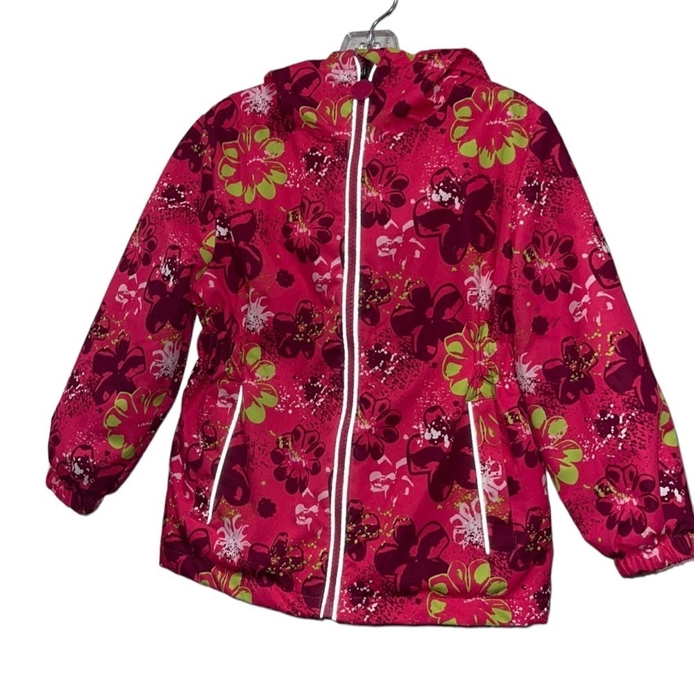 Moo Ai Bei pink floral kids jacket. Size small